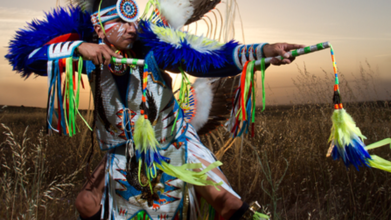 Traditional Native American Dancer Larry Yazzie 